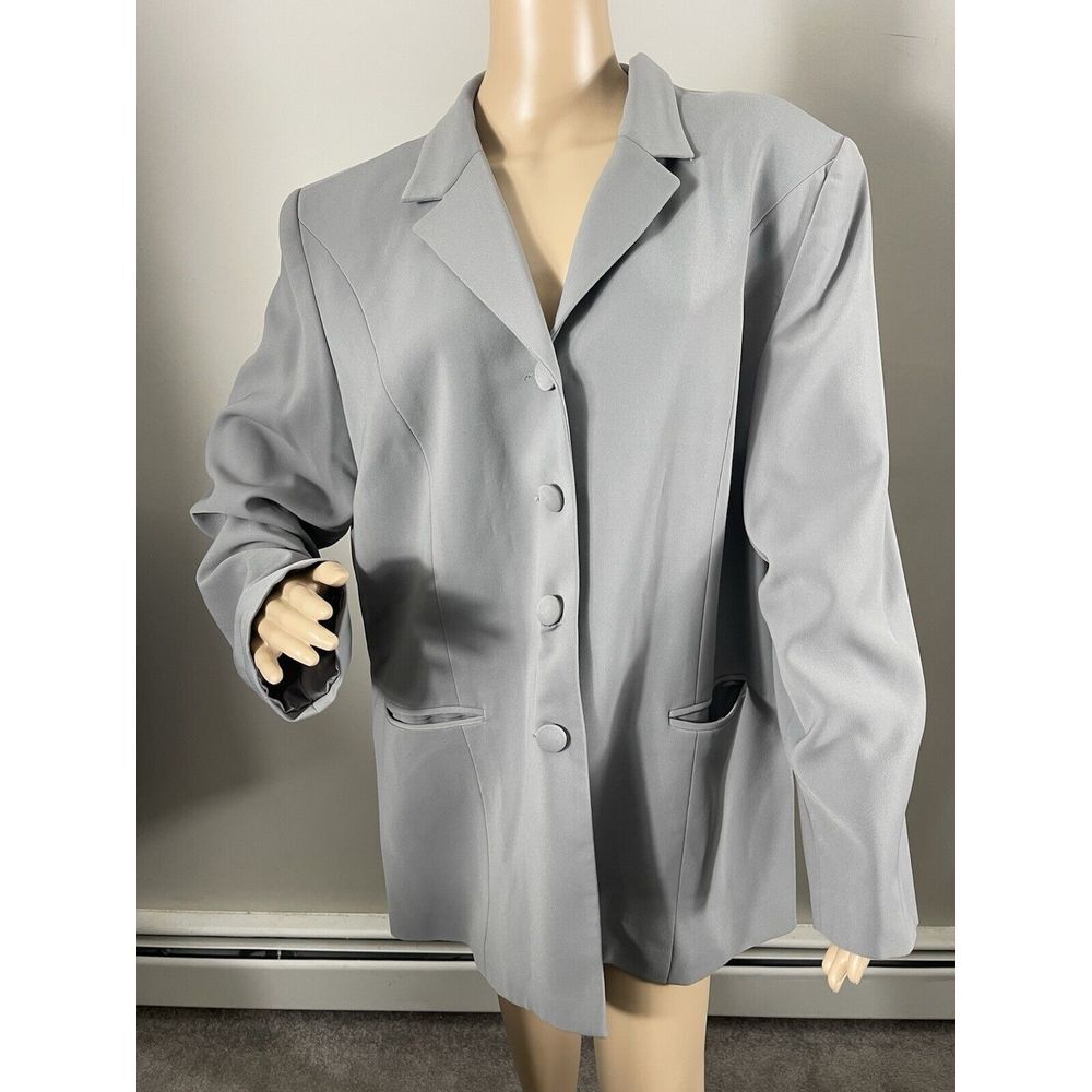 Natasia Collection NY Women's‎ Gray  Dressy Blazer Jacket SZ 18 B-B